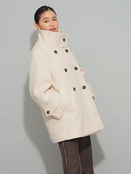 Amazon | [レイビームス] コート ループ シャギー スタンドカラー